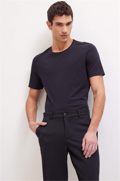 Defacto Erkek  T-shirt M6606AZ/BK81 BLACK