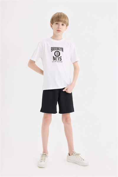 Defacto Erkek Çocuk  Penye Şort E6892A8/BK27 BLACK