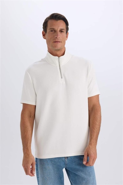 Defacto Erkek  T-shirt B6502AX/WT34 WHITE