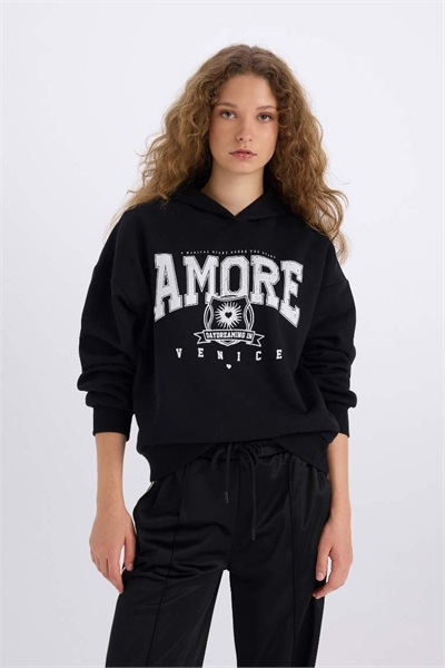 Defacto Kadın  Sweat E3330AX/BK81 BLACK