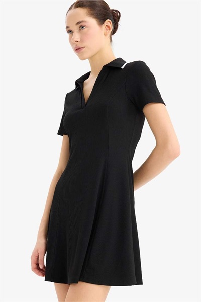 Defacto Kadın Kısa Kol Elbise E5327AX/BK81 BLACK