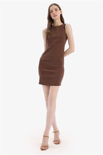 Defacto Kadın Kısa Kol Elbise E3975AX/BN333 BROWN