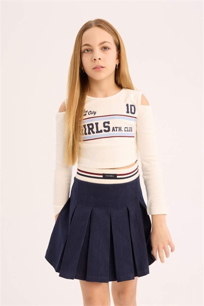 Defacto Kız Çocuk Sweat Takım D9920A8/ER85 ECRU