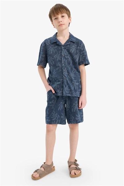 Defacto Erkek Çocuk Şort Takım C2189A8/NV257 NAVY