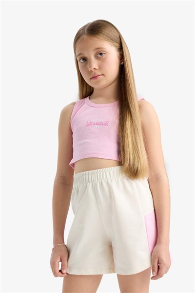 Defacto Kız Çocuk  Şort Takım E4758A8/PN171 PINK