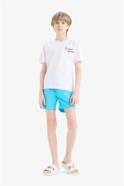 Defacto Erkek Çocuk  Deniz Şortu B7494A8/TR231 TURQUOISE