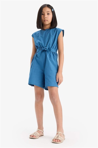 Defacto Kız Çocuk  Tulum E3837A8/BE376 D.BLUE