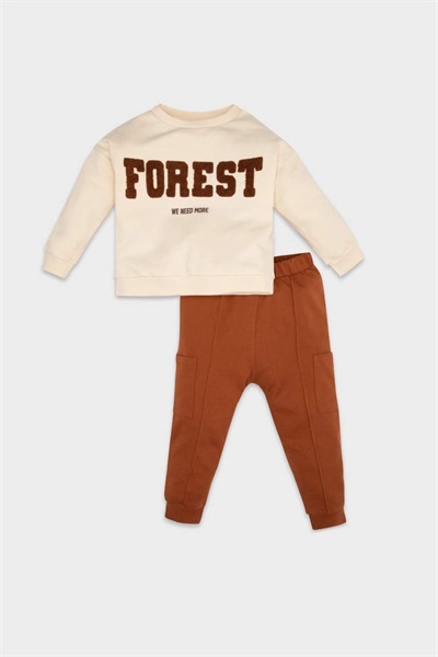 Defacto Erkek Bebek  Sweat Takım D6257A5/BN125 D.CAMEL