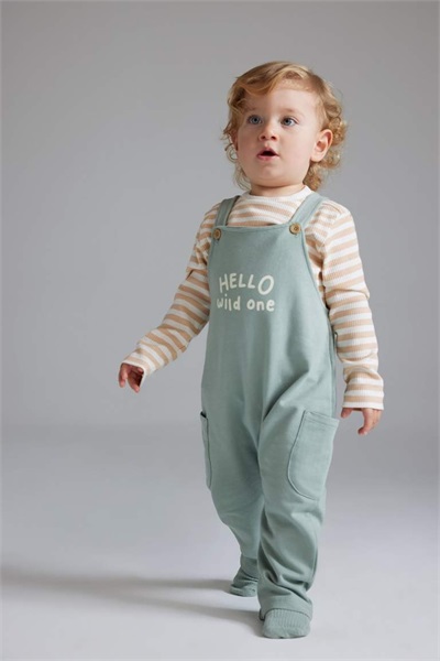 Defacto Erkek Bebek  Şort Takım D8708A5/KH434 LT.KHAKI