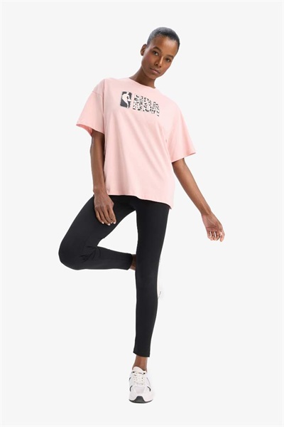 Defacto Kadın Kısa Kol T-shirt D8801AX/PN243 PINK