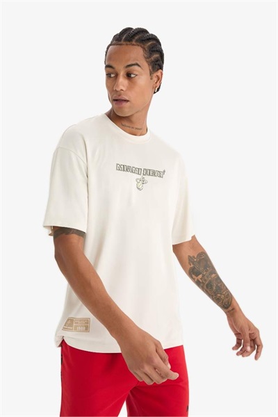 Defacto Erkek  T-shirt E0359AX/BG662 STONE