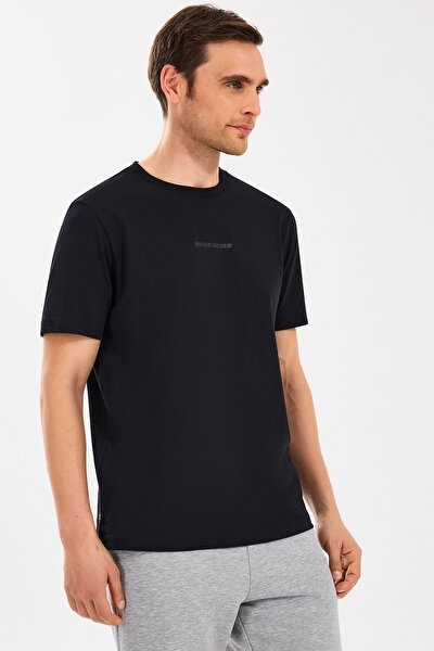 Skechers M Essential Erkek T-shirt S2510017-001 Siyah