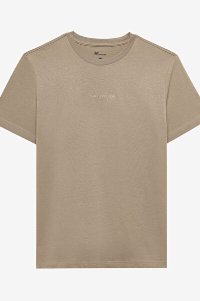 Skechers M Essential Erkek T-shirt S2510017-235-01 Beige