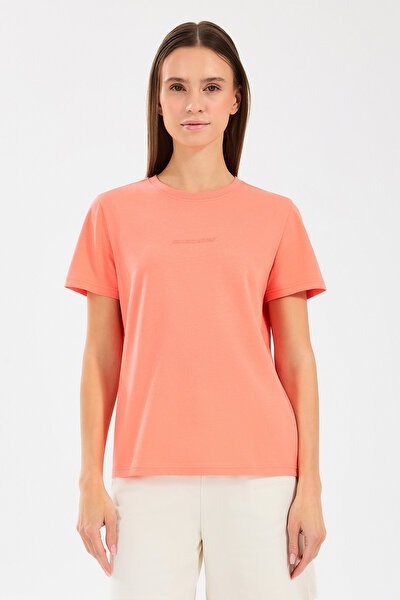 Skechers W Essential Crewneck Kadın  T-shirt S2510029-817 Light Coral