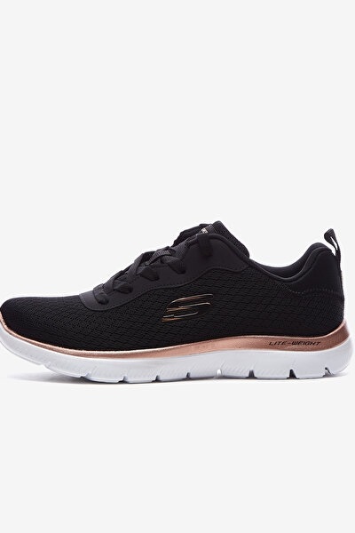 BKRG Skecherks Summits Kadın Spor Ayakkabı 88888316TK Siyah / Pembe Altın