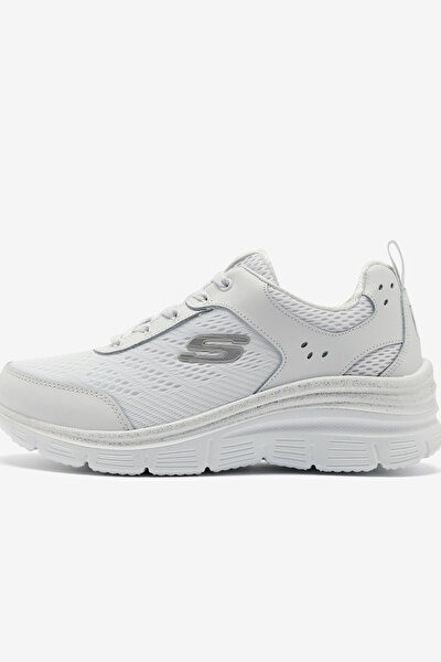 WSL Skecherks Fashion Fit Kadın Spor Ayakkabı 896294TK Beyaz/Gümüş