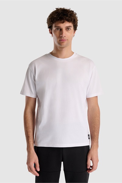 New Balance Nb Lifestyle Men Tshirt Erkek T-shirt MNT1509-WT Beyaz