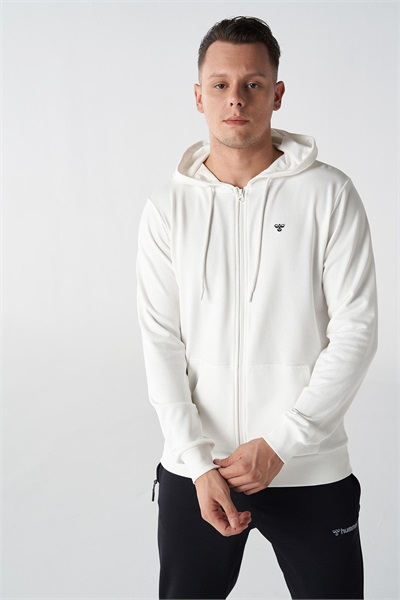 Hummel Hmlt-Ic Ico Zıp Hoodıe Erkek Sweat 921836-9003 OFF WHITE
