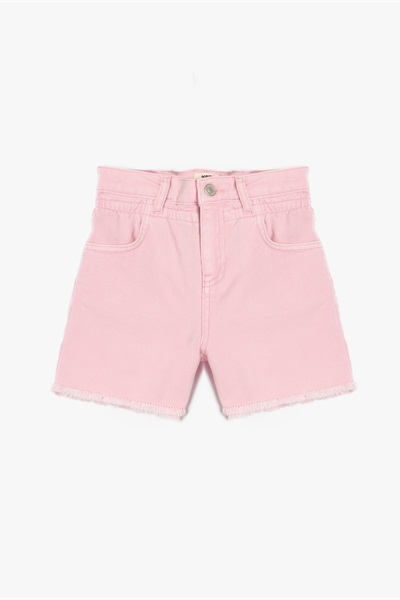 Koton Kız Çocuk Kot&Kanvas Şort 5SKG40039AD PEMBE