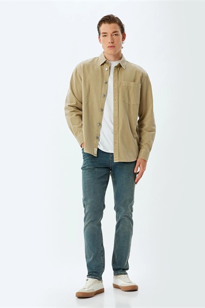 Koton Erkek Jean Pantolon 5WAM40078ID PETROL