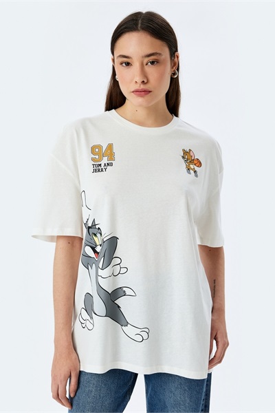 Koton Kadın T-shirt 5SAL10269IK EKRU