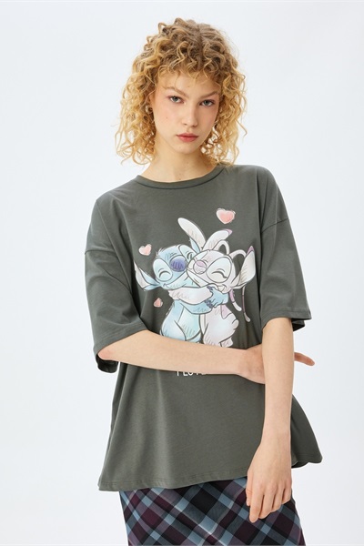 Koton Kadın T-shirt 5SAL10413IK GRİ