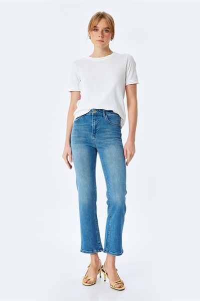 Koton Kadın Jean Pantolon 5SAL40110MD ORTA İNDİGO