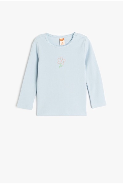 Koton Kız Bebek Sweat Takım 5SMG10095AK MAVİ