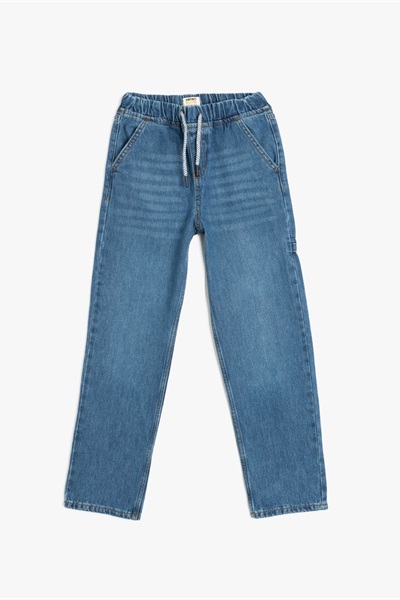 Koton Erkek Çocuk Jean Pantolon 5SKB40021TD ORTA İNDİGO