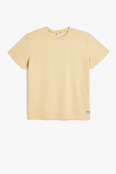 Koton Erkek Çocuk T-shirt 5SKB10010TK BEJ