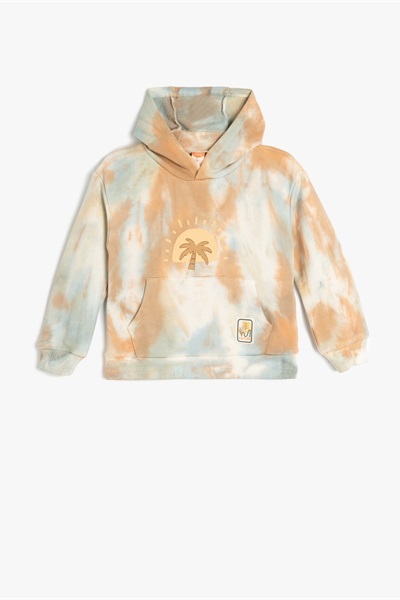 Koton Erkek Bebek Sweat 5SMB10177TK TURUNCU DESENLİ