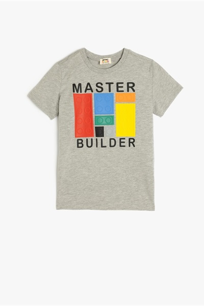 Koton Erkek Çocuk T-shirt 5SKB10064TK GRİ