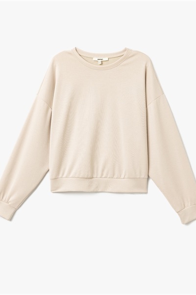 Koton Kadın Sweat 5SAK10112EK BEJ