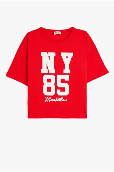 Koton Kız Çocuk T-shirt 5SKG10330AK KIRMIZI