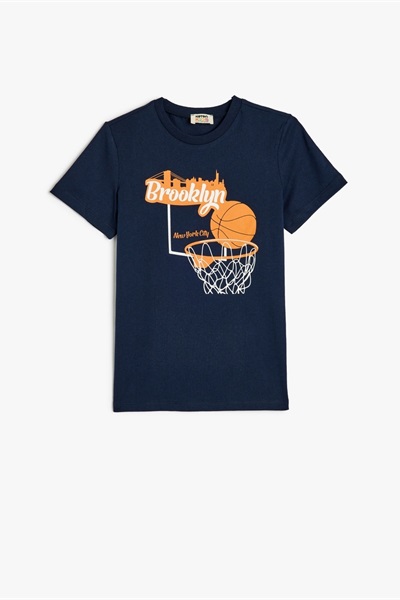 Koton Erkek Çocuk T-shirt 5SKB10133TK LACİVERT