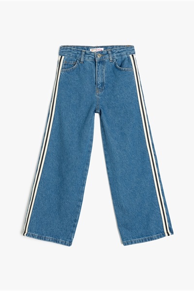 Koton Kız Çocuk Jean Pantolon 5SKG40098AD ORTA İNDİGO