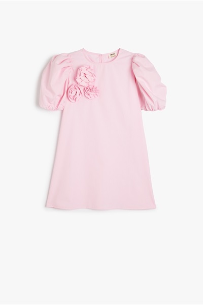 Koton Kız Çocuk Elbise 5SKG80033AW PEMBE