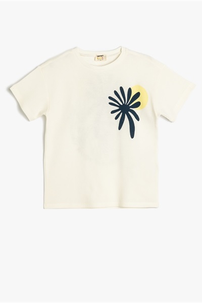 Koton Erkek Çocuk T-shirt 5SKB10099TK BEYAZ