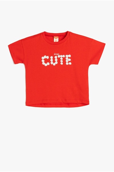 Koton Kız Bebek Uzun Kol T-shirt 5SMG10014AK KIRMIZI