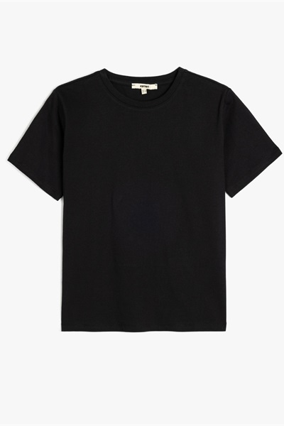 Koton Kadın T-shirt 5SAK50052EK SİYAH
