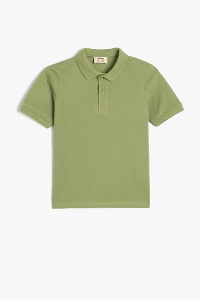 Koton Erkek Çocuk T-shirt 5SKB10026TK YEŞİL
