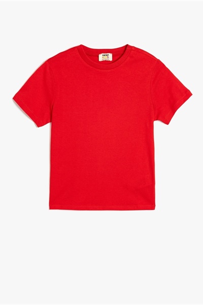 Koton Erkek Çocuk T-shirt 5SKB10020TK KIRMIZI