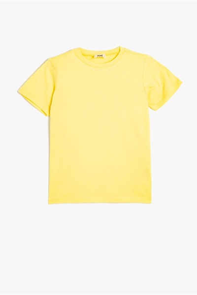 Koton Erkek Çocuk T-shirt 5SKB10020TK SARI