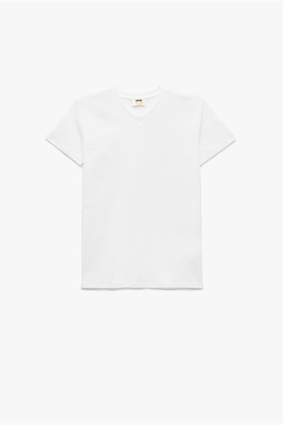 Koton Erkek Çocuk T-shirt 5SKB10022TK BEYAZ