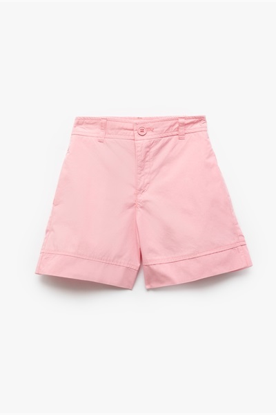 Koton Kız Çocuk Kot&Kanvas Şort 5SKG40025AW PEMBE