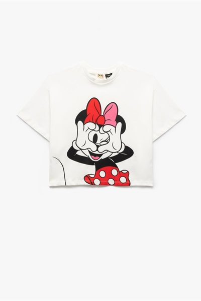 Koton Kız Çocuk T-shirt 5SKG10576AK EKRU