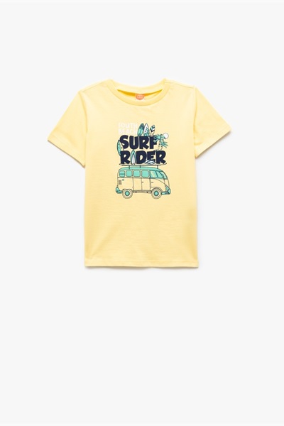 Koton Erkek Bebek  T-shirt 5SMB10295TK EKRU ÇİZGİLİ