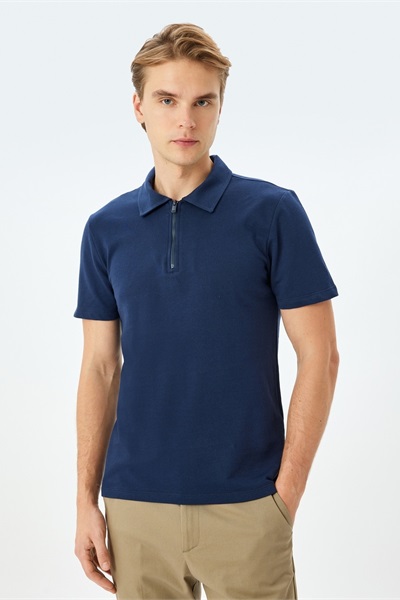 Koton Erkek T-shirt 5SAM10005MK LACİVERT