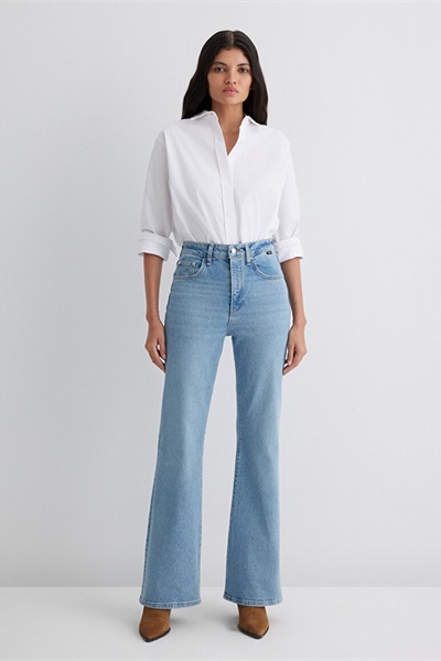 Mavi Flare, Boot Cut Kadın  Jean Pantolon M1010349-90442 Lt  Blue Mavi Premium