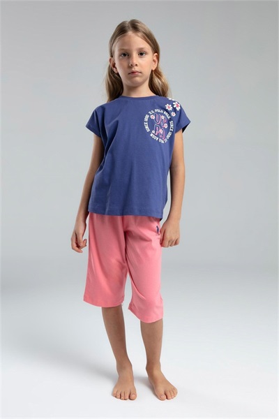 U.S. Polo Assn Kids Kız Çocuk Kapri Takım US2068-4 KOYU İNDİGO